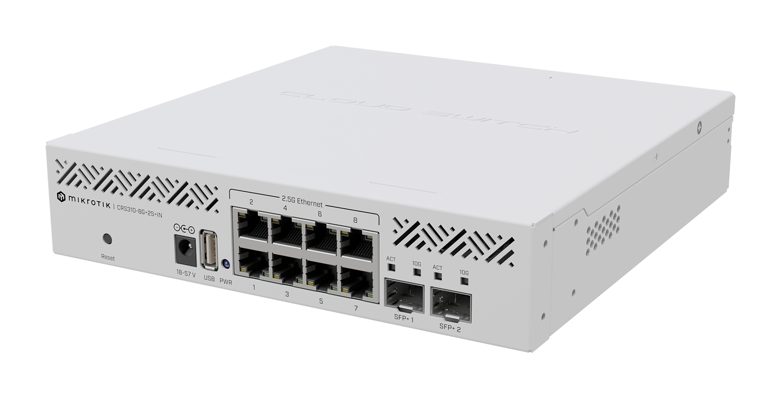 8-Port 2.5GE Switch Mikrotik CRS310-8G+2S+IN